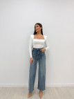 PANTALÓN VAQUEROVWIDE LEG BRILLO-82 PANTALÓN VAQUEROVWIDE LEG BRILLO-82