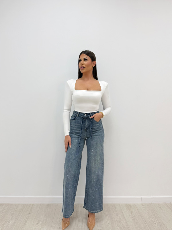 PANTALÓN VAQUEROVWIDE LEG BRILLO-82