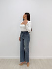 PANTALÓN VAQUEROVWIDE LEG BRILLO-82 PANTALÓN VAQUEROVWIDE LEG BRILLO-82