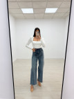 PANTALÓN VAQUEROVWIDE LEG BRILLO-82 PANTALÓN VAQUEROVWIDE LEG BRILLO-82