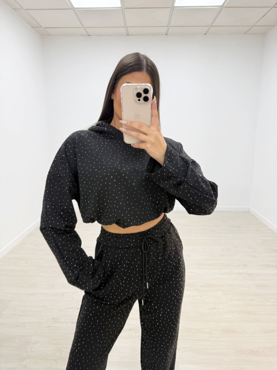 CHÁNDAL JOGGER BRILLO NEGRO