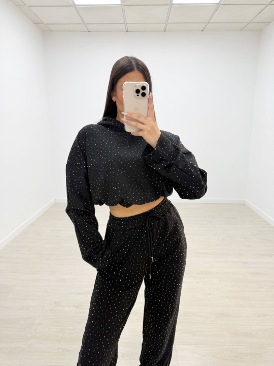 CHÁNDAL JOGGER BRILLO NEGRO