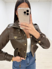 CHAQUETA POLIPIEL MARRÓN EXCLUSIVA CHAQUETA POLIPIEL MARRÓN EXCLUSIVA