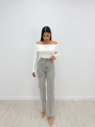 PANTALÓN VAQUERO BRILLO GRIS