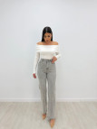 PANTALÓN VAQUERO BRILLO GRIS PANTALÓN VAQUERO BRILLO GRIS