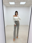 PANTALÓN VAQUERO BRILLO GRIS PANTALÓN VAQUERO BRILLO GRIS
