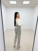 PANTALÓN VAQUERO BRILLO GRIS
