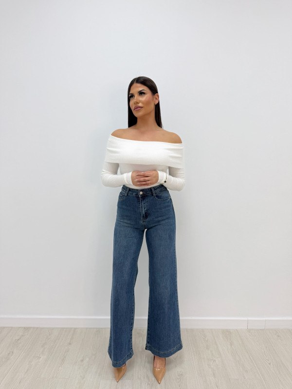 PANTALÓN VAQUERO WIDE LEG REP BERRY