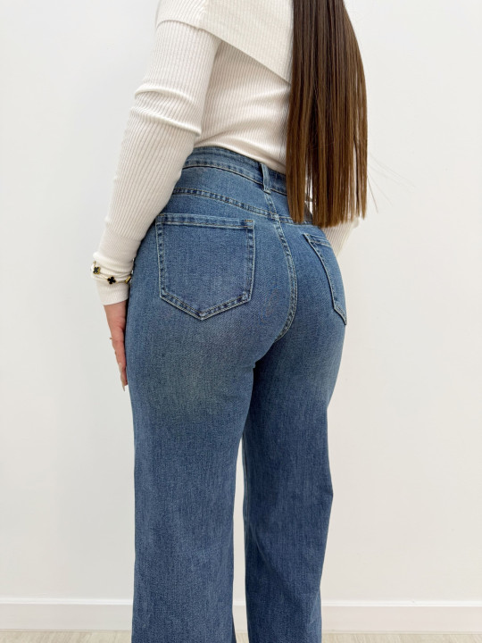 PANTALÓN VAQUERO WIDE LEG REP BERRY PANTALÓN VAQUERO WIDE LEG REP BERRY