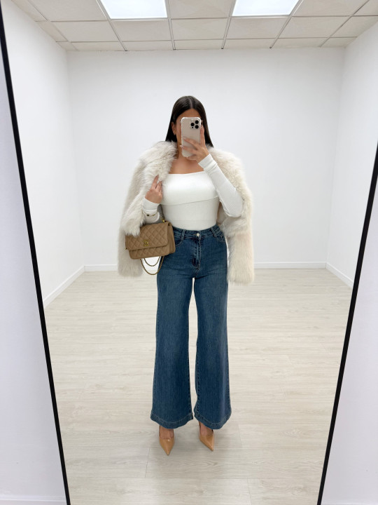 PANTALÓN VAQUERO WIDE LEG REP BERRY PANTALÓN VAQUERO WIDE LEG REP BERRY