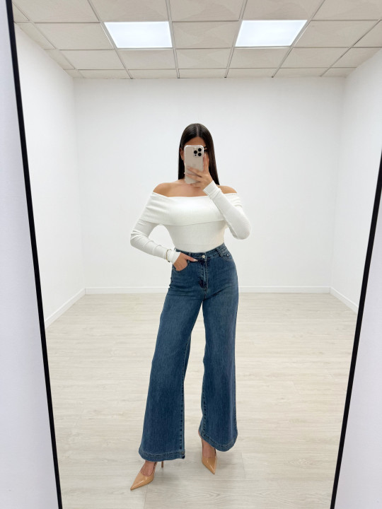 PANTALÓN VAQUERO WIDE LEG REP BERRY PANTALÓN VAQUERO WIDE LEG REP BERRY