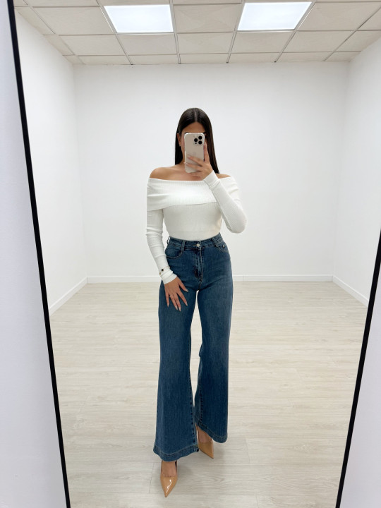 PANTALÓN VAQUERO WIDE LEG REP BERRY PANTALÓN VAQUERO WIDE LEG REP BERRY