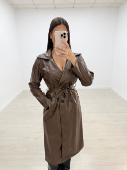 GABARDINA POLIPIEL MARRÓN