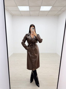 GABARDINA POLIPIEL MARRÓN