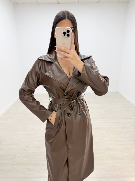 GABARDINA POLIPIEL MARRÓN GABARDINA POLIPIEL MARRÓN
