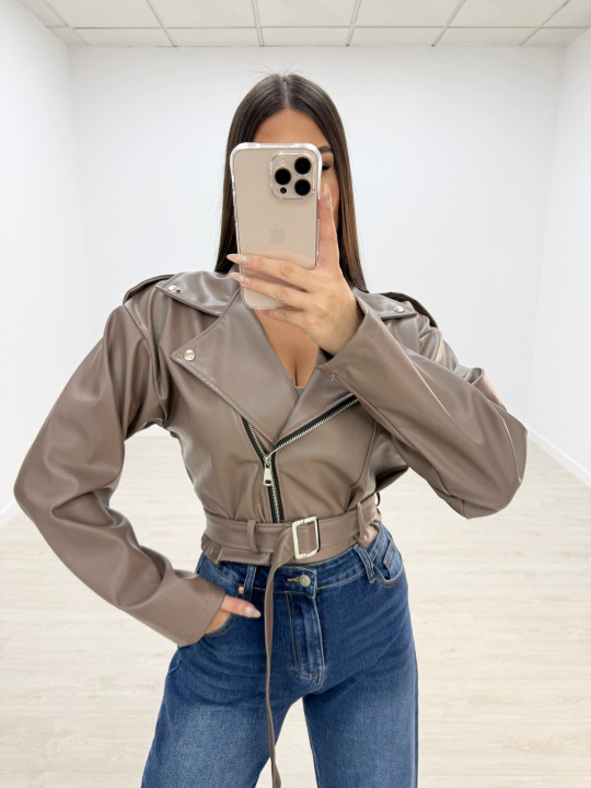 CHAQUETA OVERSIZE POLIPIEL TOUPE CHAQUETA OVERSIZE POLIPIEL TOUPE