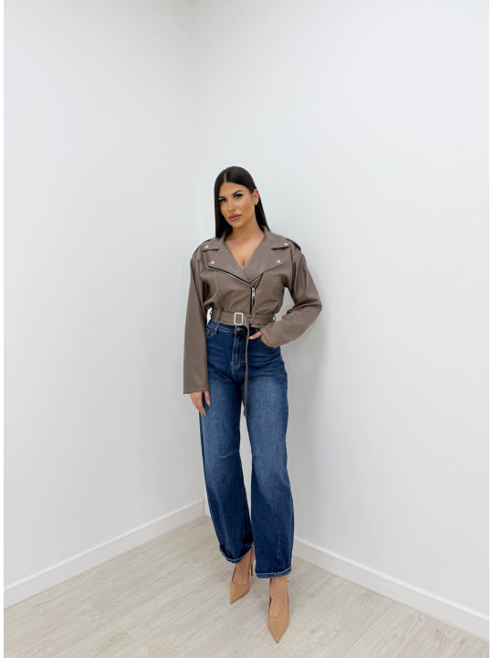 CHAQUETA OVERSIZE POLIPIEL TOUPE CHAQUETA OVERSIZE POLIPIEL TOUPE