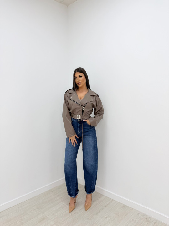 CHAQUETA OVERSIZE POLIPIEL TOUPE CHAQUETA OVERSIZE POLIPIEL TOUPE
