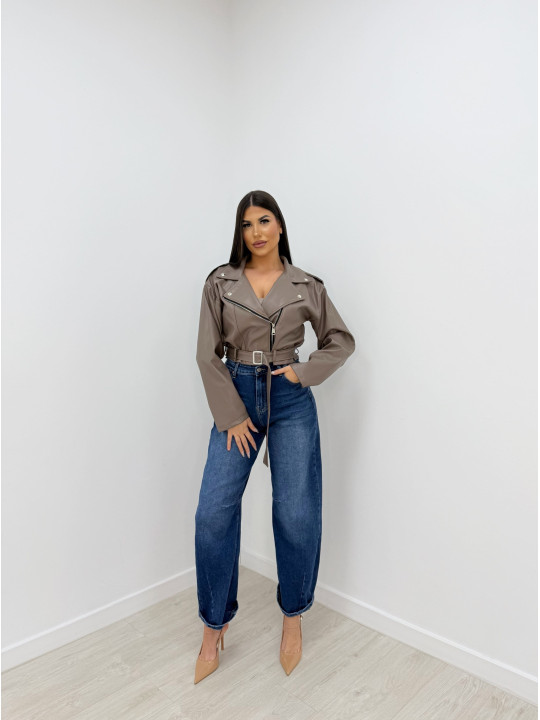 CHAQUETA OVERSIZE POLIPIEL TOUPE CHAQUETA OVERSIZE POLIPIEL TOUPE