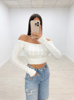 JERSEY TRENZADO BLANCO