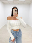 JERSEY TRENZADO BLANCO