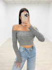 JERSEY TRENZADO GRIS