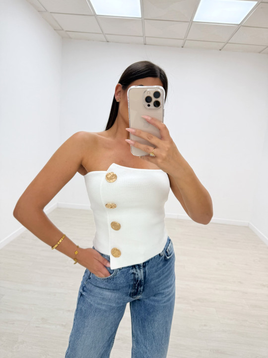 copy of TOP PUNTO PALABRA DE HONOR BLANCO