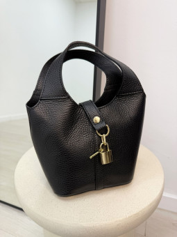 BOLSO HERM PICOTIN 100% PIEL NEGRO