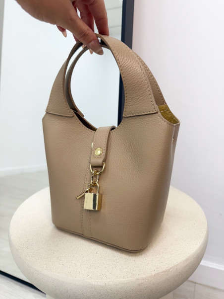 BOLSO HERM PICOTIN 100% PIEL BEIGE