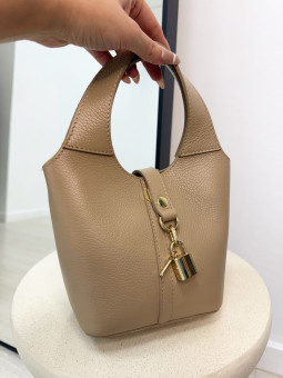 BOLSO HERM PICOTIN 100% PIEL BEIGE