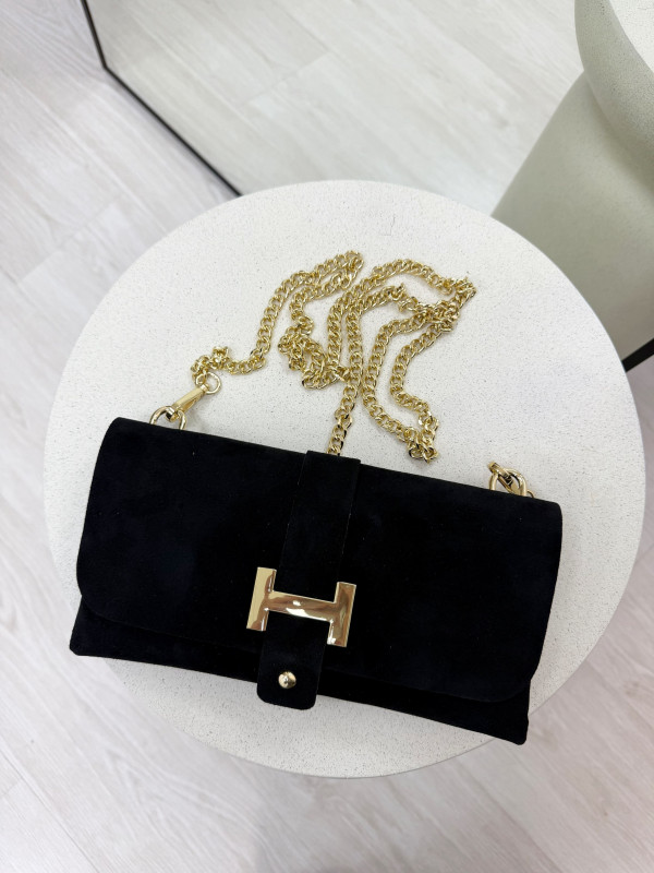 BOLSO CARTERA - H 100% PIEL NEGRO BOLSO CARTERA - H 100% PIEL NEGRO