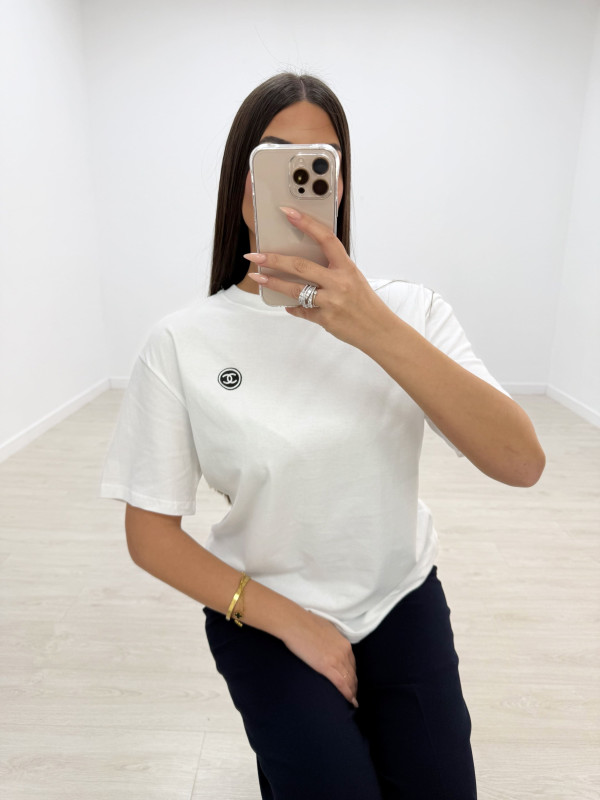 CAMISETA CHANL BLANCA