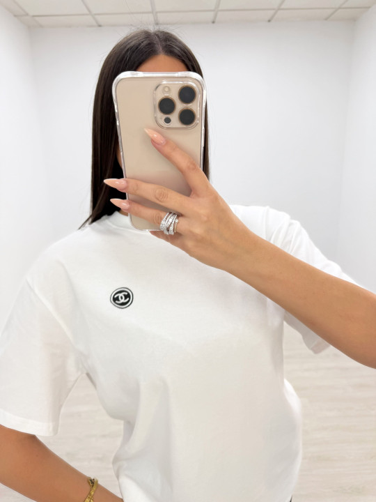 CAMISETA CHANL BLANCA