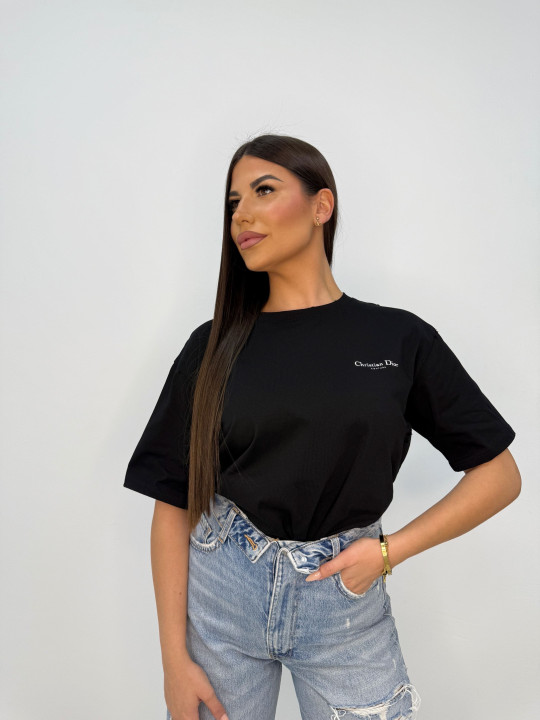 CAMISETA D COUTURE NEGRA