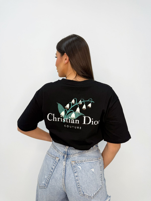 CAMISETA D COUTURE NEGRA