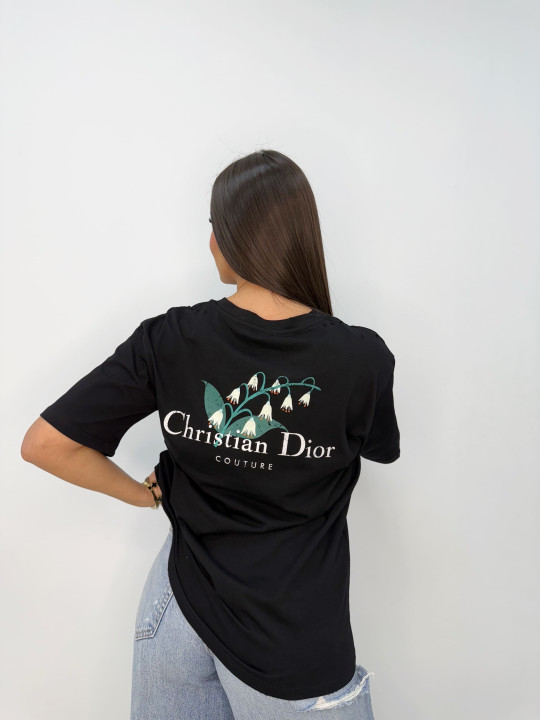 CAMISETA D COUTURE NEGRA