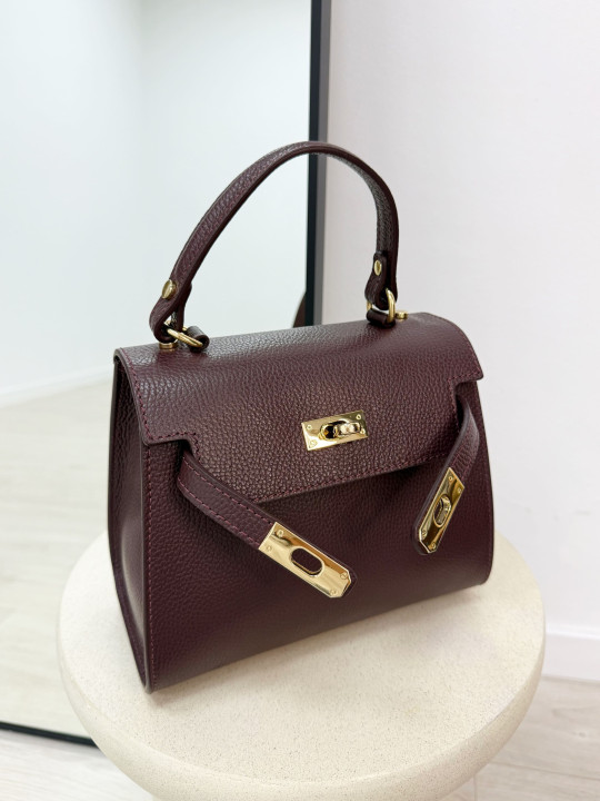 BOLSO KELLY MAXI BURDEOS (PIEL 100%) BOLSO KELLY MAXI BURDEOS (PIEL 100%)