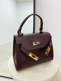 BOLSO KELLY MAXI BURDEOS (PIEL 100%)