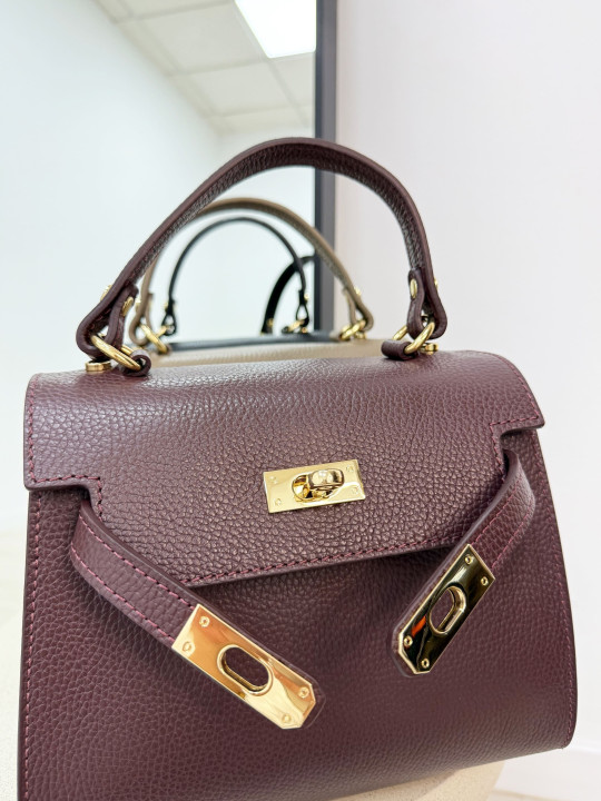 BOLSO KELLY MAXI BURDEOS (PIEL 100%) BOLSO KELLY MAXI BURDEOS (PIEL 100%)