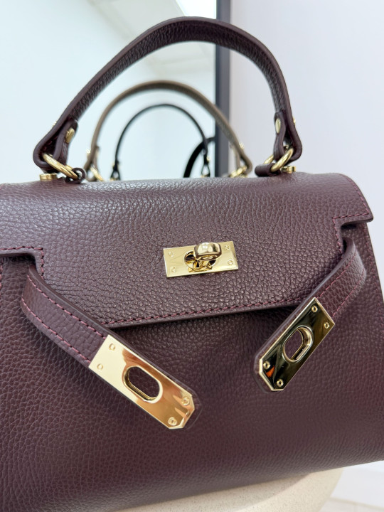 BOLSO KELLY MAXI BURDEOS (PIEL 100%) BOLSO KELLY MAXI BURDEOS (PIEL 100%)