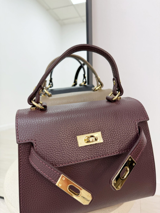 BOLSO KELLY MAXI BURDEOS (PIEL 100%) BOLSO KELLY MAXI BURDEOS (PIEL 100%)