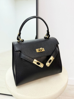 BOLSO MAXI KELLY NEGRO (PIEL 100%)