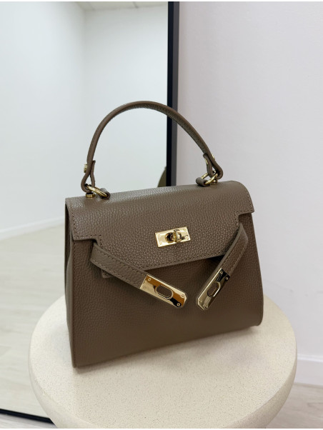 BOLSO MAXI KELLY TOUPE (PIEL 100%)