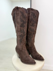 BOTA COWBOY PEDRERÍA MARRÓN