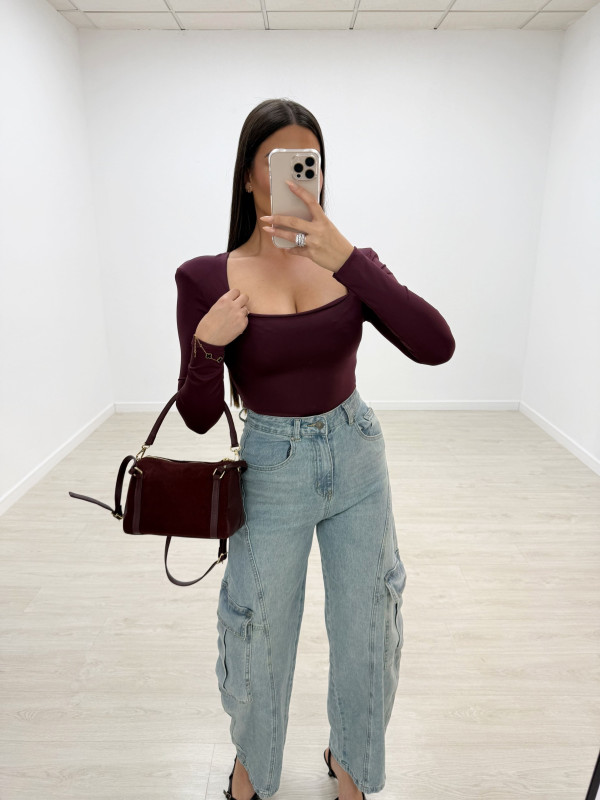 PANTALÓN VAQUERO BALLON CARGO BOLSILLOS