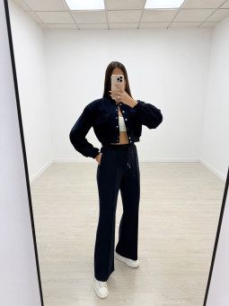 copy of PANTALÓN CHÁNDAL WIDE LEG AZUL MARINO.