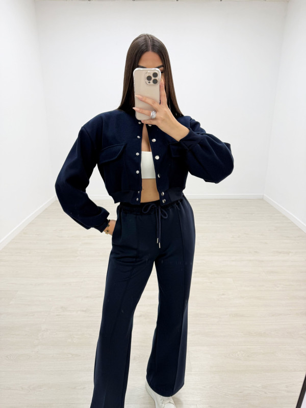 copy of PANTALÓN CHÁNDAL WIDE LEG AZUL MARINO.