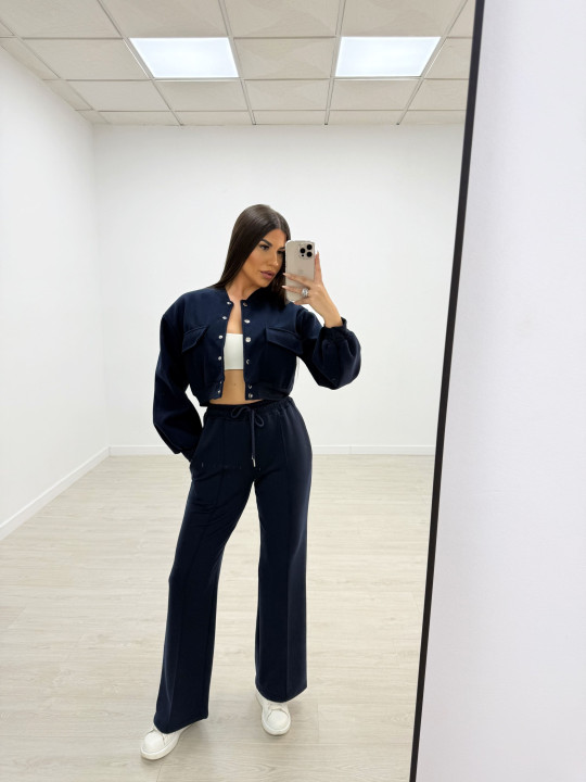 copy of PANTALÓN CHÁNDAL WIDE LEG AZUL MARINO.