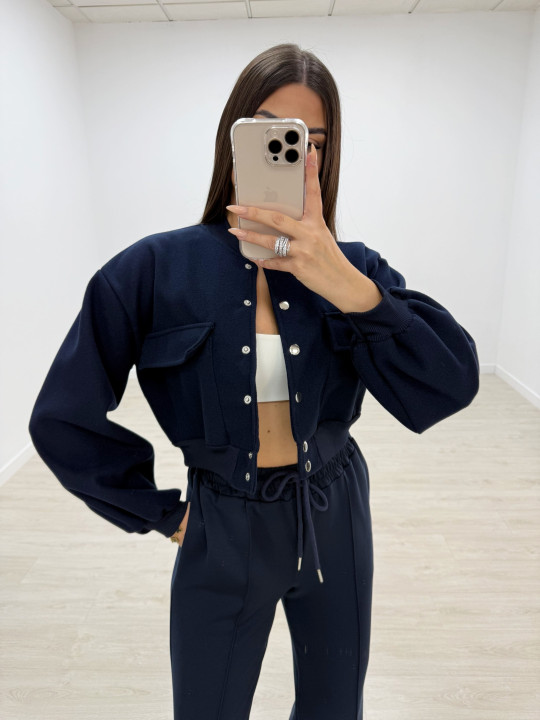 copy of PANTALÓN CHÁNDAL WIDE LEG AZUL MARINO.