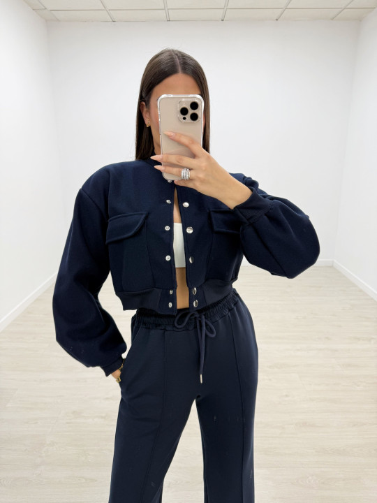 copy of PANTALÓN CHÁNDAL WIDE LEG AZUL MARINO.